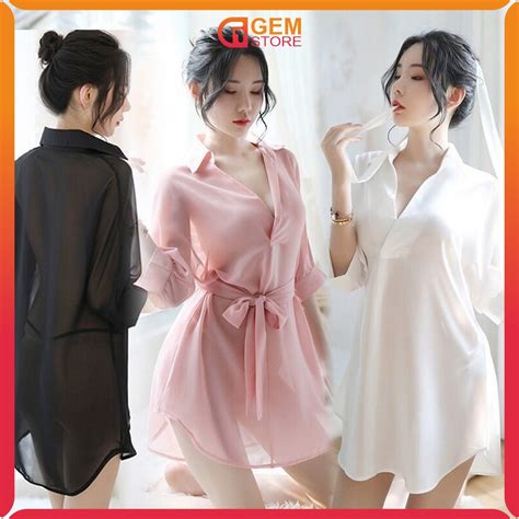 Jual Lingerie Piyama Set G String Model Kimono Wanita Transparan Baju