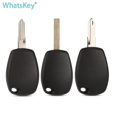 Whatskey Remote Car Key Shell Case Cover For Renault Logan Without