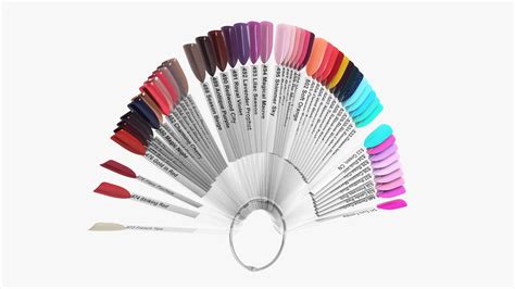 Fan Nail Polish Color Display D Model Ds Blend C D Fbx Max