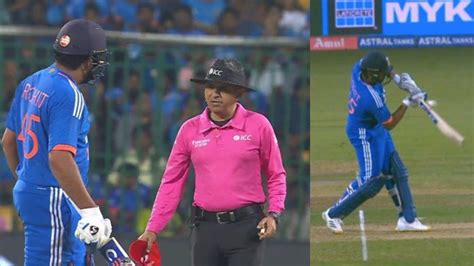 Rohit Sharma Fight With Umpire When Call Did Not Give No Ball Rohit