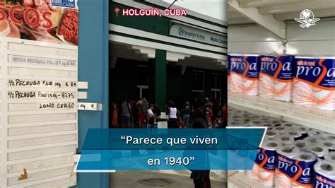 Muestra cómo son los supermercados en Cuba y se hace viral YouTube