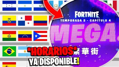 CUANDO INICIA LA NUEVA TEMPORADA DE FORTNITE HORARIOS FORTNITE