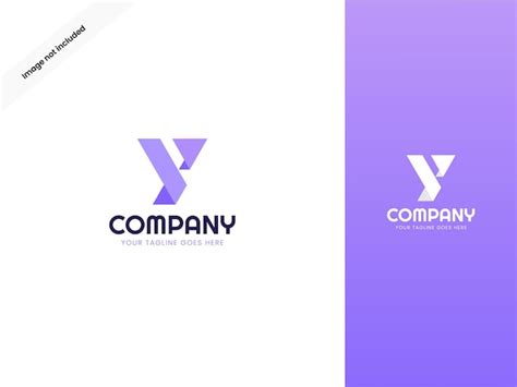 Una plantilla de diseño de logotipo del alfabeto letra yy creativa