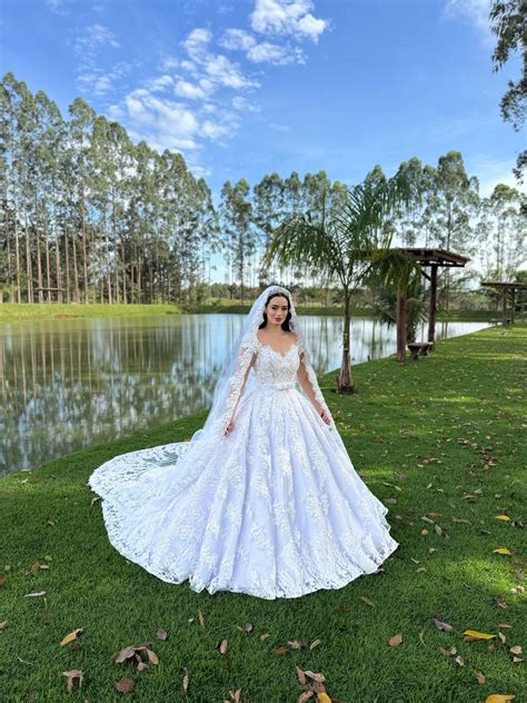 Vestido Melina Princesa Branco Nude Luxury Paetê Barbara Melo