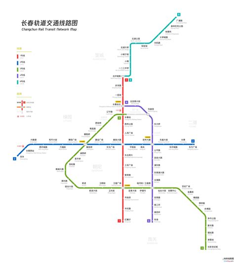 长春市地铁线路图详细 放大 手机 大山谷图库