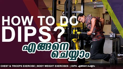 How To Do Dips Chest Triceps Exercise Dips Body