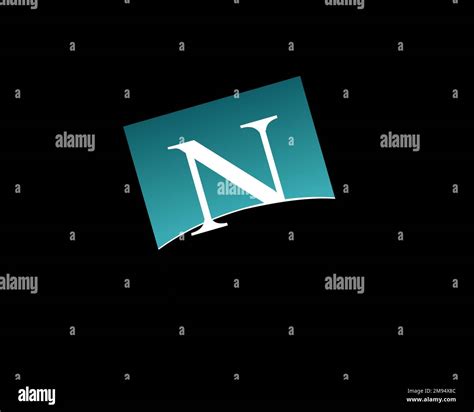 Netscape Navigator, rotated logo, black background Stock Photo - Alamy