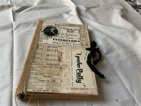 Handmade Vintage Style Naked Junk Journal Writers Journal Planner Diary Memory Keeper