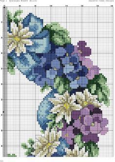 Gallery ru Фото 5 50 kento Cross stitch flowers Cross stitch