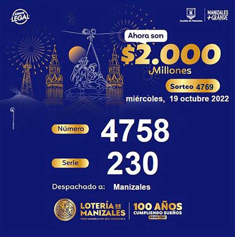 Resultado De La Lotería De Manizales Del Miércoles 19 De Octubre De 2022