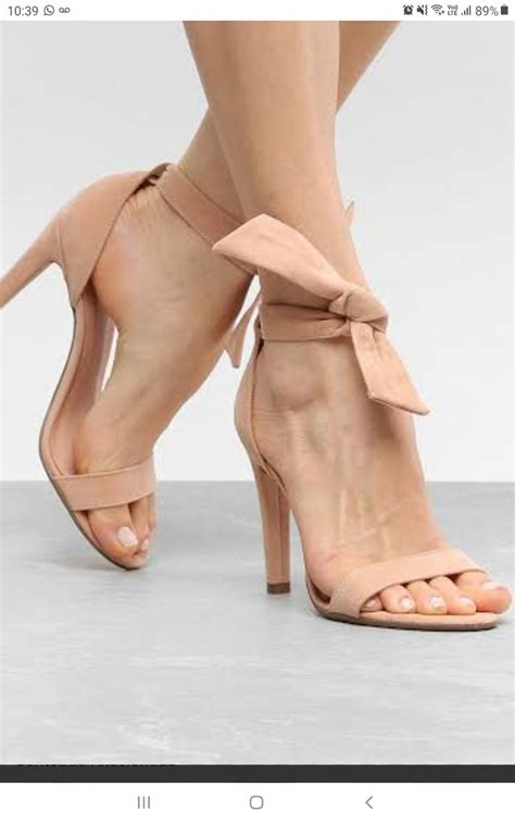 Sandália Nude Amarração Salto Fino Constance Sandália Feminina Constance Nunca Usado