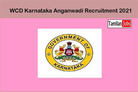 WCD Karnataka Anganwadi Recruitment 2021 Out Apply 101 Anganwadi