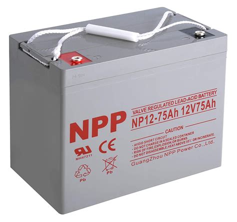 NPP NP12 75Ah Rechargeable 12V 75 Ah Sealed Lead Acid Battery With