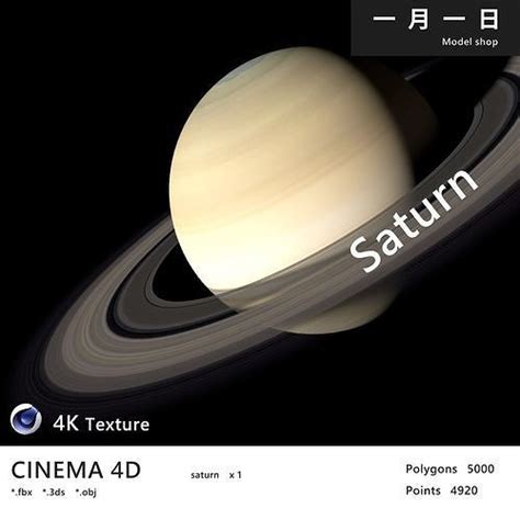 3D model Realistic planet saturn VR / AR / low-poly | CGTrader