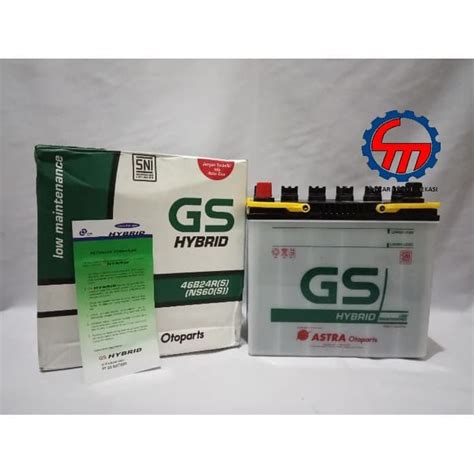 Jual Aki Mobil Battery Gs Astra Type Gs Hybrid B Rs Ns S V Ah