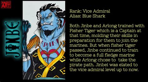 Jinbe As A Marine By Khallid07 On Deviantart