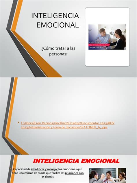 Inteligencia Emocional Ppt Pdf Las Emociones Inteligencia Emocional