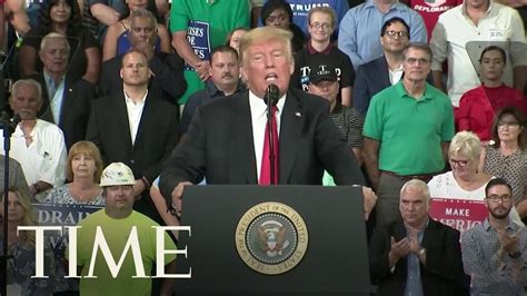 Trump Stumps For Republican Senate Hopeful Braun In Indiana Time