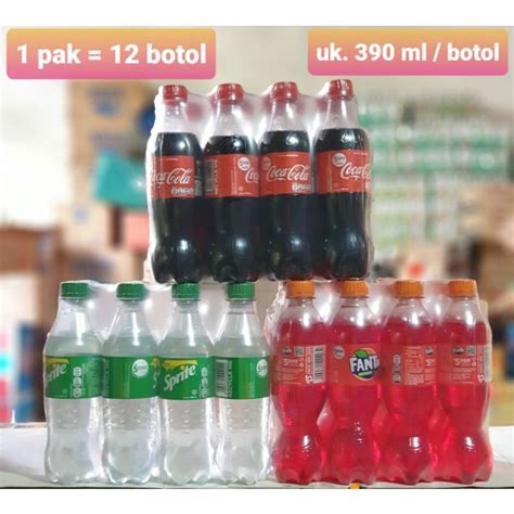 Jual Coca Cola Fanta Sprite 390ml 1 Dus Isi 12 Botol Shopee Indonesia