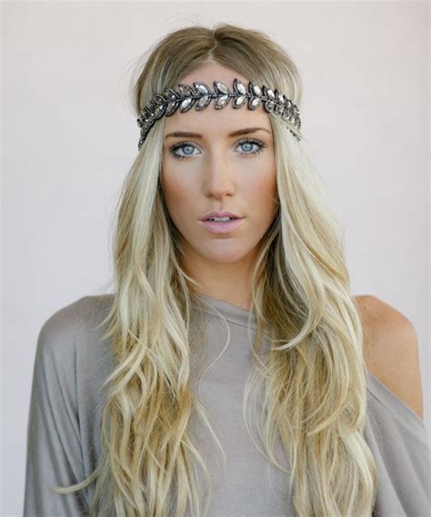 Three Bird Nest Silver Leaf Bead Headband Headband Hairstyles Beautiful Long Hair Hair Affair