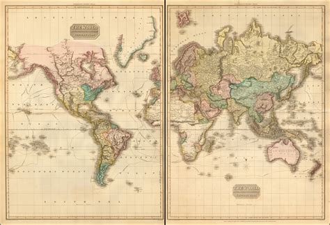 Wall26 Antique Full Color Mercator Projection Political Map Of The Images