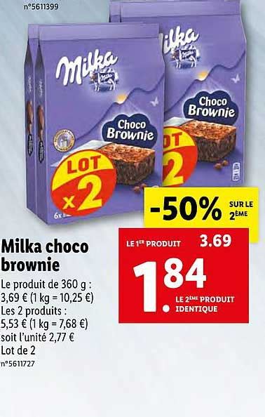 Promo Milka Choco Brownie Chez Lidl Icatalogue Fr