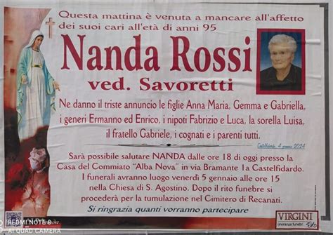 E Morta Nanda Rossi Ved Savoretti Radio Erre