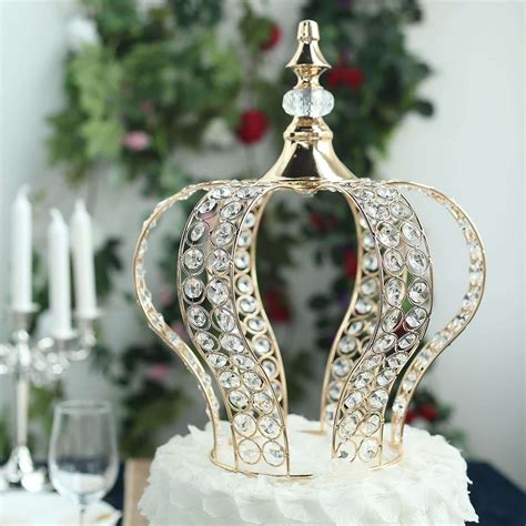 14 Gold Crown Cake Topper Cake Crown Centerpiece Efavormart