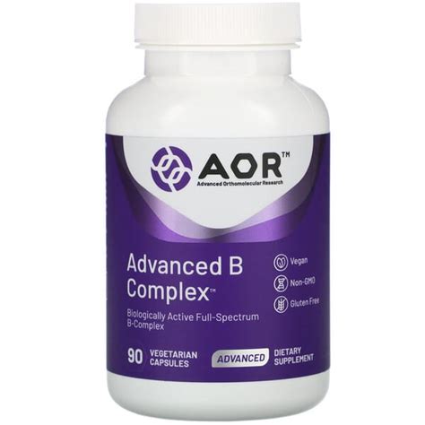 Advanced Orthomolecular Research Aor Advanced B Complex Vegetarian