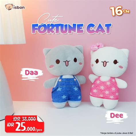 Istana Boneka Hewan Kucing Cute Fortune Mini Lucu Gantungan Kunci Mini