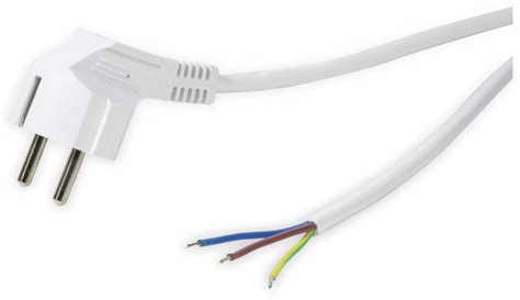 LOGILINK Netzkabel mit 90 Schutzkontaktstecker CP136 1 5 m weiß 563522