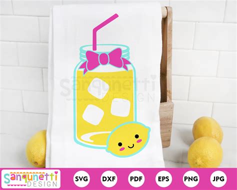 Lemonade Svg Summer Drink Cut File Digital Lemon Cricut And Etsy