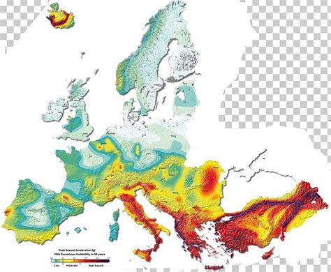 Europe Seismic Hazard World Map Earthquake Hazard Map PNG, Clipart ...