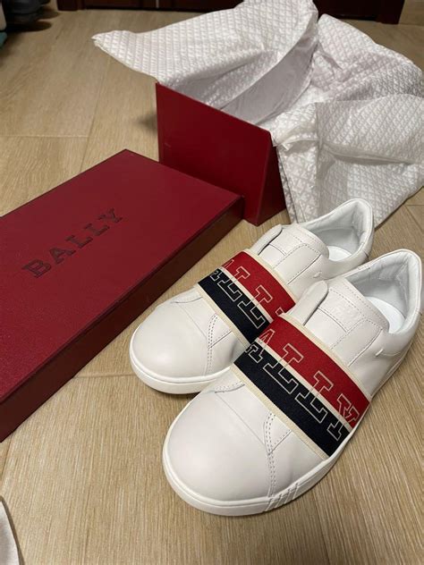 Bally white calf plain 白色波鞋 us6 名牌 鞋及波鞋 Carousell