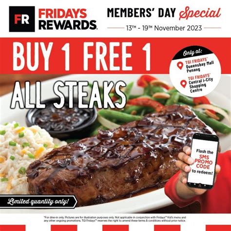 Nov Tgi Fridays Members Day Promotion Everydayonsales