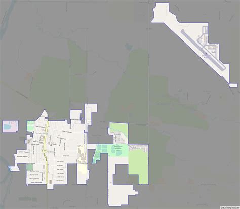 Map of Stevensville town, Montana - Thong Thai Real