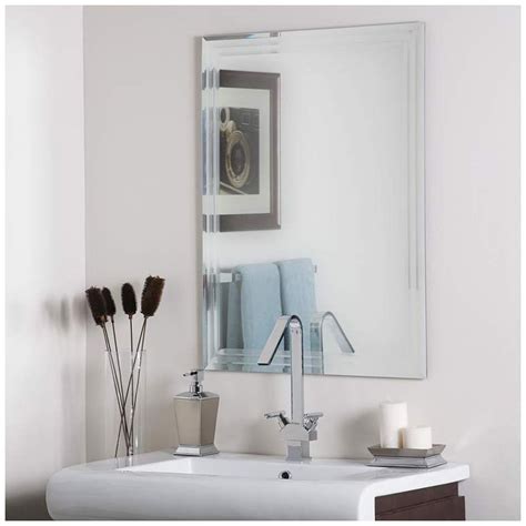 15 Best Collection Of Double Crown Frameless Beveled Wall Mirrors