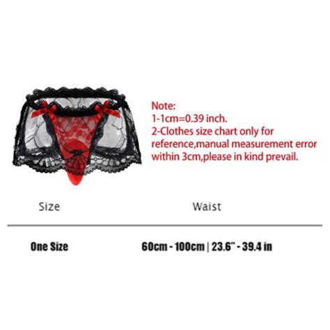 Sexy Men S Thongs Lace Bow Panties Bikini G String T Back Lingerie Underwear Ebay