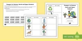 Year Earth And Space Science Questions And Colouring Worksheet