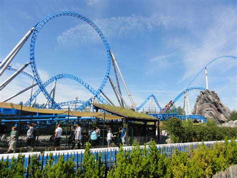 Blue Fire Europa Park Rust Germany Achterbahn Park