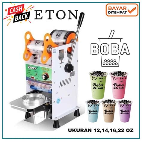 Jual Eton D Mesin Cup Sealer Gelas Plastik Alat Pres Gelas Ukuran