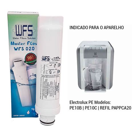 Refil Purificador Bebedouro Electrolux PE Wfs020 Master Flow MAC ELETRO