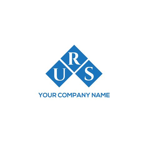 URS letter logo design on white background. URS creative initials ...