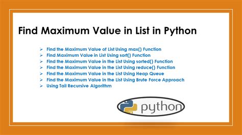 Find Maximum Value In List In Python Spark By {examples}