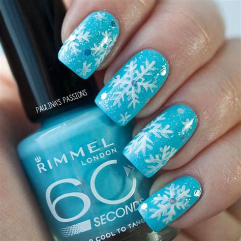 20 Christmas Snowflake Acrylic Nail Art Designs Ideas And Stickers 2015