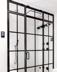 Atlanta Grid Pattern Shower Door Enclosures Glass Governor Of Atlanta