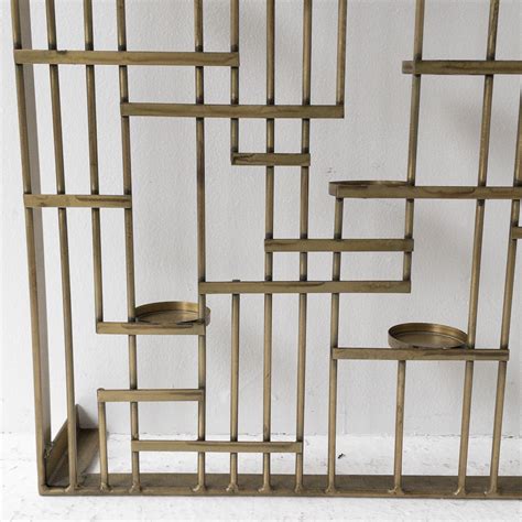 Brass Lattice Wall Candle Holder