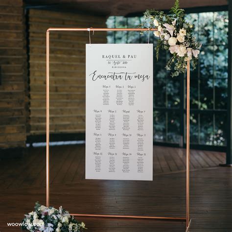 Seating Plan Para Bodas Woowlow