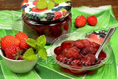 Клубничное варенье с мятой