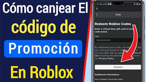 CÓmo Ingresar Un CÓdigo De PromociÓn En Un Dispositivo MÓvil En Roblox